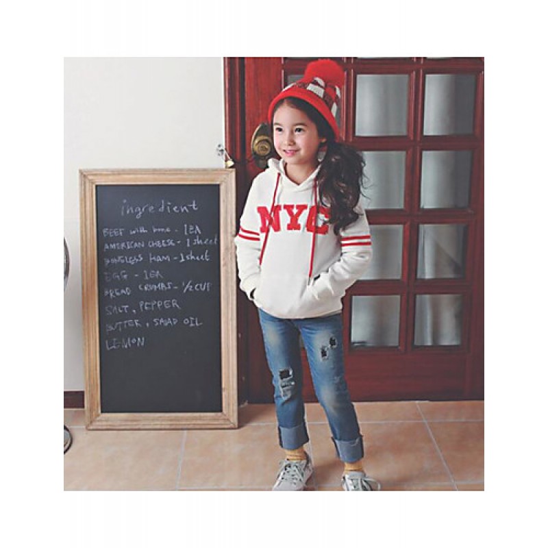 Girl's Casual/Daily Solid Hoodie & S...