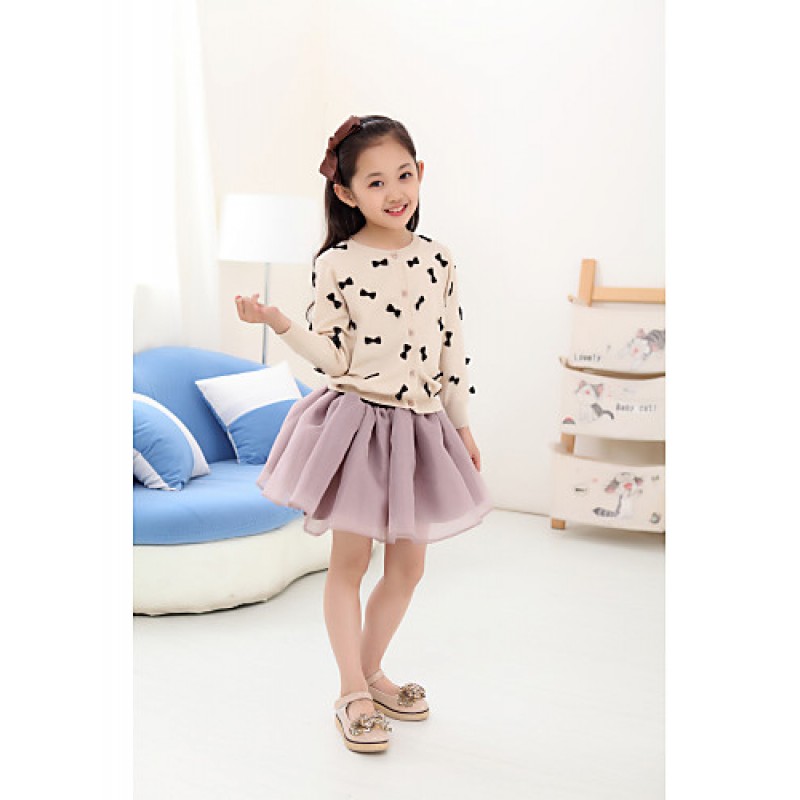 Girl's Casual/Daily Print Sweater & ...