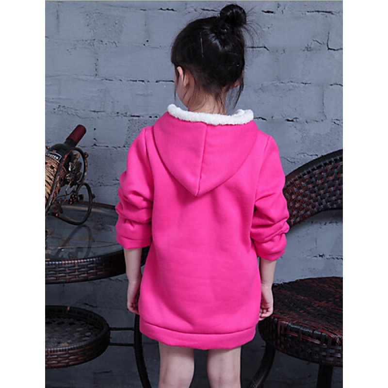 Girl's Casual/Daily Print Hoodie & SweatshirtCotton / Rayon Winter / Spring / Fall Red  