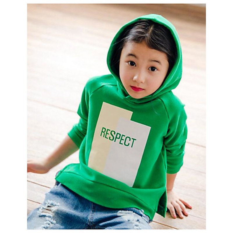 Girl Casual/Daily Solid Hoodie & Swe...