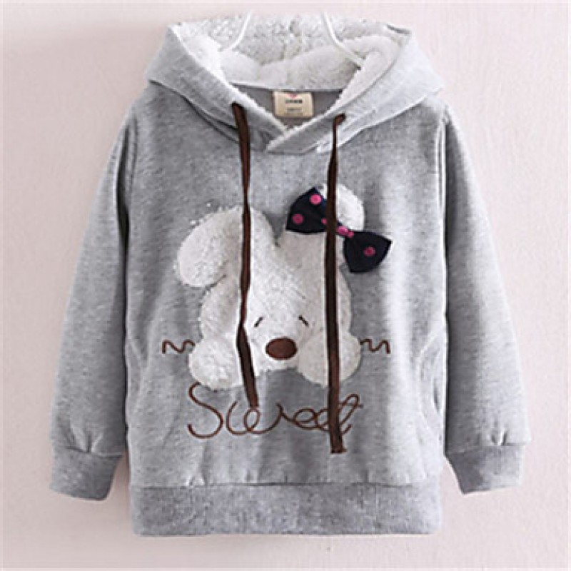 Girl's Pink / Gray Hoodie & Sweatshi...